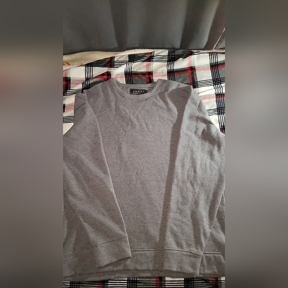 Jachs Gray Pullover Crewneck Sweater